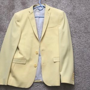 Yellow skinny blazer worn twice
